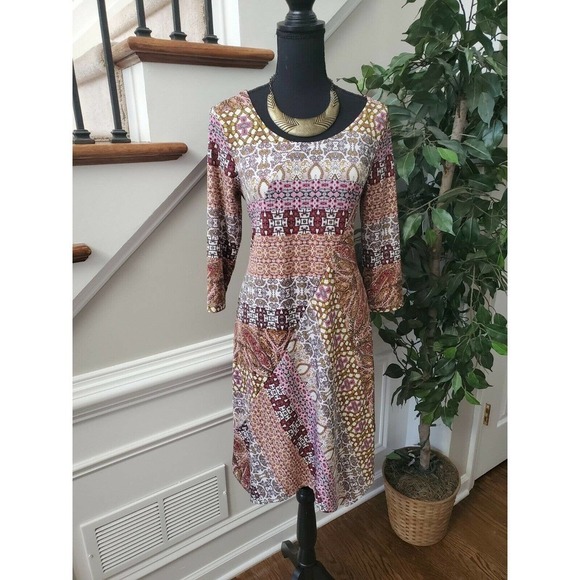 New Directions Petite Women Floral Midi Dress PM - Picture 2 of 10